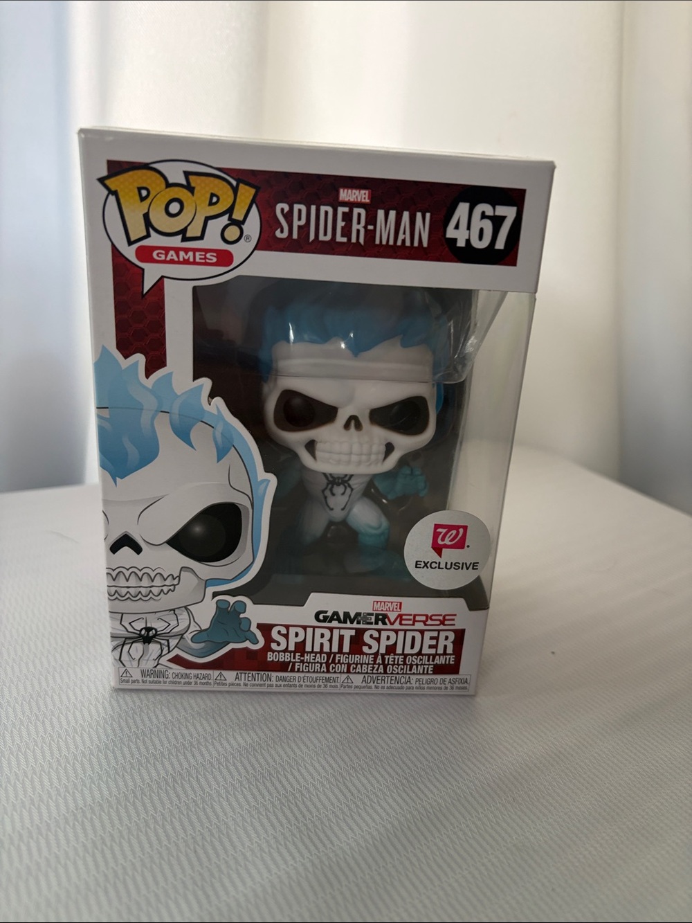 Funko Pop! Games Spirit Spider Figure — White & Blue NIP